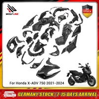 WOLFLINE Komplettes Verkleidungs-Set für Honda X-ADV 750 2021-2024, Spritzguss, Mattschwarz