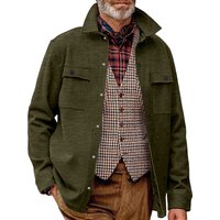 Fashion Patch Pockets Cargo Shirt Jacket Men Streetwear Spring Trendy Solid Color Coats For Mens Clothes Casual Outerwear 2025
