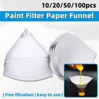 Plastic Paper Filter Oil Leakage Paper Disposable Paper Filter Spray Paint Filter Pure Filter Funnel White Thickened Filter