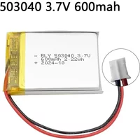 503040 3.7V 600mAh Polymer Lithium Rechargeable Battery for GPS Navigator Bluetooth Headset PS4 Controller