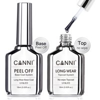 Canni TPO gratuit HEMA gratuit 18ml longue tenue diamant Nowipe couche de finition Peeloff Base manteau tremper UV LED Gel vernis manucure à ongles