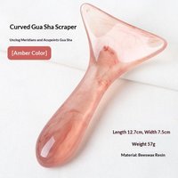1Pcs Triangle Shaped Beauty Guasha Massage Board Resin Acupuncture Shiatsu Tool Facial And Full Body Universal Tired Relax