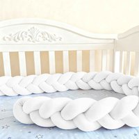 1-4m Baby Crib Protector Bed Braid Knot Cushion For Infant Kids Toddler Room Decoration For Boys And Girls Baby Bed Bumper