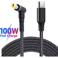 100W Type C to DC Notebooks Charging Cable USB C to dc 5.5x2.1mm Male Converter Cable USB C PD Fast Charging Cord For Laptop