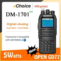Baofeng Walkie Talkie DM-1701 DMR Dual Mode Analog and Digital Radios Tier 1&2 Dual-Time Slot DM1701 Ham Dual-Band DM-1801 DM-5R image 4