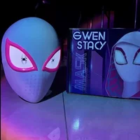 Spider-Man Mask Superb Electric Marvel Figure Blinking Glowing Extraordinary Christmas Cosplay Headgear With Moveable Eyes Gifts