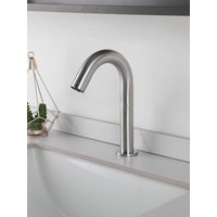 ZAPPO Nickel Brush Electronic Automatic Sensor Faucet Touchless Faucets Hands Free Bathroom Vessel Sink Faucets Mixer Taps 33cm