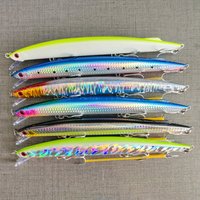 MUKUN Sea Fishing Minnow Lure 190mm 36g Trolling Sinking Depth 0.6-1m Long Jerkbait Saltwater Wobblers For Seabass Tuna
