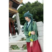 2026 Maomao Cosplay Costume Wig Anime The Apothecary Diaries Dress Skirt Green Top Kusuriya No Hitorigoto Halloween for Women