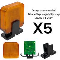 Universal LED Signal Alarm Light 12V-256V 220V Flashing Security Protection for Garage Gate Opener Alarm Light (No Sound)
