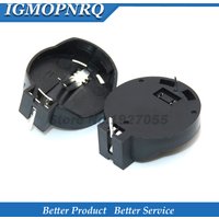 10pcs Black CR2025 CR2032 3V Button Coin Cell Battery Socket Holder Case CR2032 battery holder 2032
