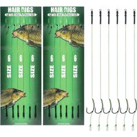 12Pcs Carp Fishing Hooks Pre tied carp hook hair rig for carp With line Ready Made Boilies Bait hair rigs Carp fishing tackle