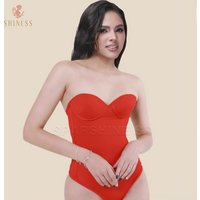 Woman Fajas Shapewear Bodysuits with Bra Stage2-3 Waist Slimming Sexy Seamless One-Piece Body Shaper Trimmer Back Modeling Strap