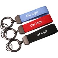 For BMW X1 X3 X4 X5 E46 E90 F20 E60 E39 F10 M1 M2 M3 M5 M6 E87 M Suede Key Chain Keyring Car Logo M Keychain Buckle Accessories