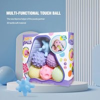 Baby Toys Sensory Balls For Children Textured Hand Touch Ball Soft Massage Ball Infant Rattle Senses Toys Christmas Gifts
