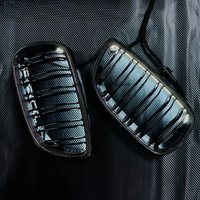 LED luminous Racing Grills for E46 E92 E93 E60 E61 E63 E64 E84 E83 E70 E71 E85 E86 E89 Carbon Fiber Front Grille Replacement