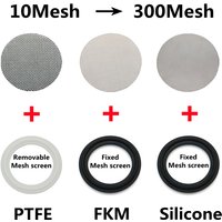 304 Filter Screen Tri Clamp Gasket Seal Strip 10 20 40 60 100 150 300Mesh 1.5" 2"2.5"3"4"FKM PTFE Silicone Sanitary Homebrew