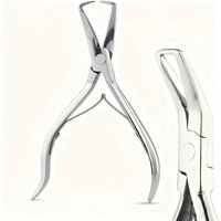 5.5 Inch Hair Extension Tools Silver Microlink Bead Remover Plier Micro Ring Beads Opener for Hair Extensions Removal