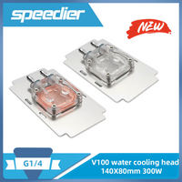 Cooler Cooling Block Purple Copper Water-cooled GPU Heat Dissipation Plate Tower Head for Nvidia Tesla V100 PG199 A100-SXM2 300W