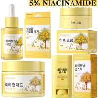 KORMESIC Pomelo Spf 50 Sunscreen Stick Spots Patche+Cream+Cleansing Pads+Serum Hydrating Moisturizing Facial Skin Daily Care Set