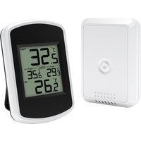 Wireless Digital Thermometer -40℃~60℃ Wide Range 60s Auto Update Wall Mount/Stand Easy Read LCD Screen for Home Office Garden
