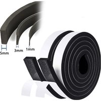 10M Seal Foam Tape Weather Stripping For Door Window Adhesive Sound Proof Weatherstrip Pipe Cooling Air Conditioning Seal Strip