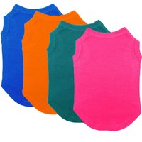 Dog Shirt Clothes, Spring Summer T Shirt Apparel Soft Blank Shirts Clothes For Extra Small Medium Large Extra Large Size Dogs