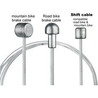 2PCS/Set Universal Stainless Steel Bike Brake Gear Shift Cables with End Caps for MTB Road Bikes