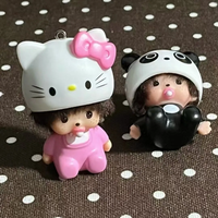 New Cartoon For Kitty Monqiqi Keychain Pendant Doll Desktop Backpack Pendant Doll Ornament Creative Women Girl for Gifts