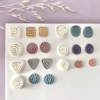 Unique Exotic Symbol Shaped Clay Earring Cutters Dangle Clay Molds for DIY Pendant Jewelry Ornaments Handmade Cutting Tools