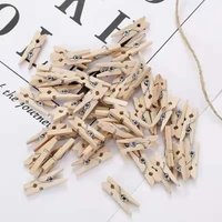 50-400pcs Mini Natural Wooden Clips Photo Clips Clothespin Clothes Folder Wedding Party Wooden Clip Clips Pegs Dropshipping