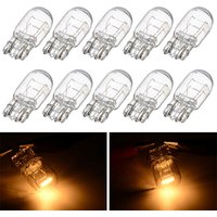 10PCS T20 7443 1891 21/5W Clear Glass Turn Signal Stop Brake Tail Light Bulbs Turn Stop Brake Taillights Auto Accessories