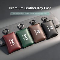 Car Key Case PU Leather Waterproof Dust Key Bag For Dacia Duster Sandero Bigster Dokker Jogger Logan Stepway Lodgy MCV 2019