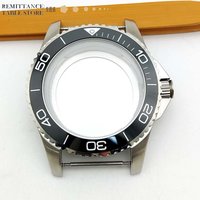 41mm Men's Watch Case, Ceramic Bezel, Sapphire Glass, Stainless Steel Case Parts Assembly, Replacement Mechanical Case image 4