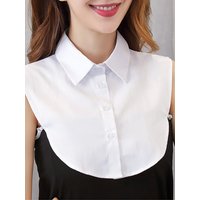 1Pc Fake Collar White Black Blouse Sweater Detachable Shirt Women Cotton Lapel Blouse Top Women Clothes Accessories‘