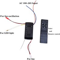 Dc Motor Control Driver Universal Ceiling Fan Adapter Remote Control Kit DC 6 Speeds Ceiling Fan Light Output 90-220V Transfomer