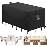 Multiple Size Garden Furniture Covers 420D Oxford Outdoor Waterproof Anti-UV Tear-Resistant Patio Table Chair Cover Dust Proof