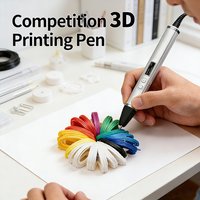 Professional 3D Print Pen 3D Printing Pens Competition Level OLED Display With PLA 200m Filament 3D Doodling Detachable Design