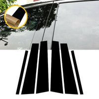 Gloss Black Door Side Trim Pillar Post Fit For Honda Accord 2008 2009 2010 2011 2012 Window Drcoration Sticker Accessories Cover