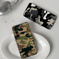 Camouflage Military Phone Case For Samsung Galaxy S21 S22 S23 S24ULTRA S25ULTRA FE Ultra Plus5G A52S S26 Soft Cover