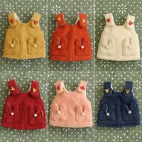 Ob11 Girl Doll Corduroy Rabbit Strap Skirt Doll Pinafore Dress For Molly Gsc Ymy P9 Body 1/12 Bjd Uf Doll
