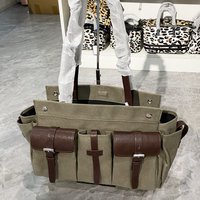 Classic Canvas Tote Bags For Women Luxury Designer Handbag Purse 2026 New In Multiple pockets Top Handle Underarm Cloth Shoulder