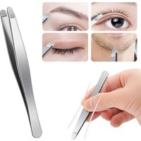 Stainless Steel Tweezers Safe Rounded - Tip Eyebrow Clips Precise Eyebrow Shaping Ingrown Hair Removal Eyebrow Shaping Tool