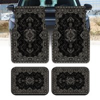 4pcs Vintage Persian Universal Foot Mats For Car, Auto Interior Floor Mats, Durable, Fit For Various Sedan And SUV Models, Car I