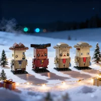 498pcs MOC Brickheadz Fallout 4 Brickhead Pack Model Building Blocks Architecture Festival Gift Idea Education Toys Brick
