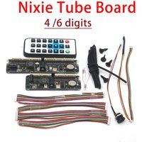 4/6Bit Universal Nixie Tube Clock Board Controller + Remote Control For IN12 IN14 IN18 IN8 QS30 SZ3-1 Tubes, 12/24H Display TIME