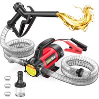 TaskStar 12 V elektrisches Kraftstoff-Transferpumpen-Set, 13 GPM Batterie, Diesel-Transferpumpe mit Kraftstoffdüsenschläuchen für den Heim- und Geschäftsbauernhof