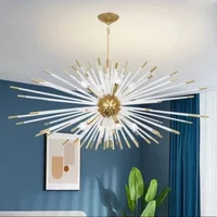 Designer's Luxury Crystal LED Pendant Lamp Living Room Restaurant Bedroom Hotel Golden Spherical Chandelier Art Decor Lighting