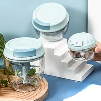 Multi - size Manual Food Chopper Set Kitchen Garlic Onion Vegetable Mincer Hand Pull String Chopping Tool Processor Gadget