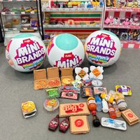 Mini Brands Surprise Ball Fridge Blind Box Toys Refrigerator Food Series Mini Figure Mystery Model Collection Kids Gifts